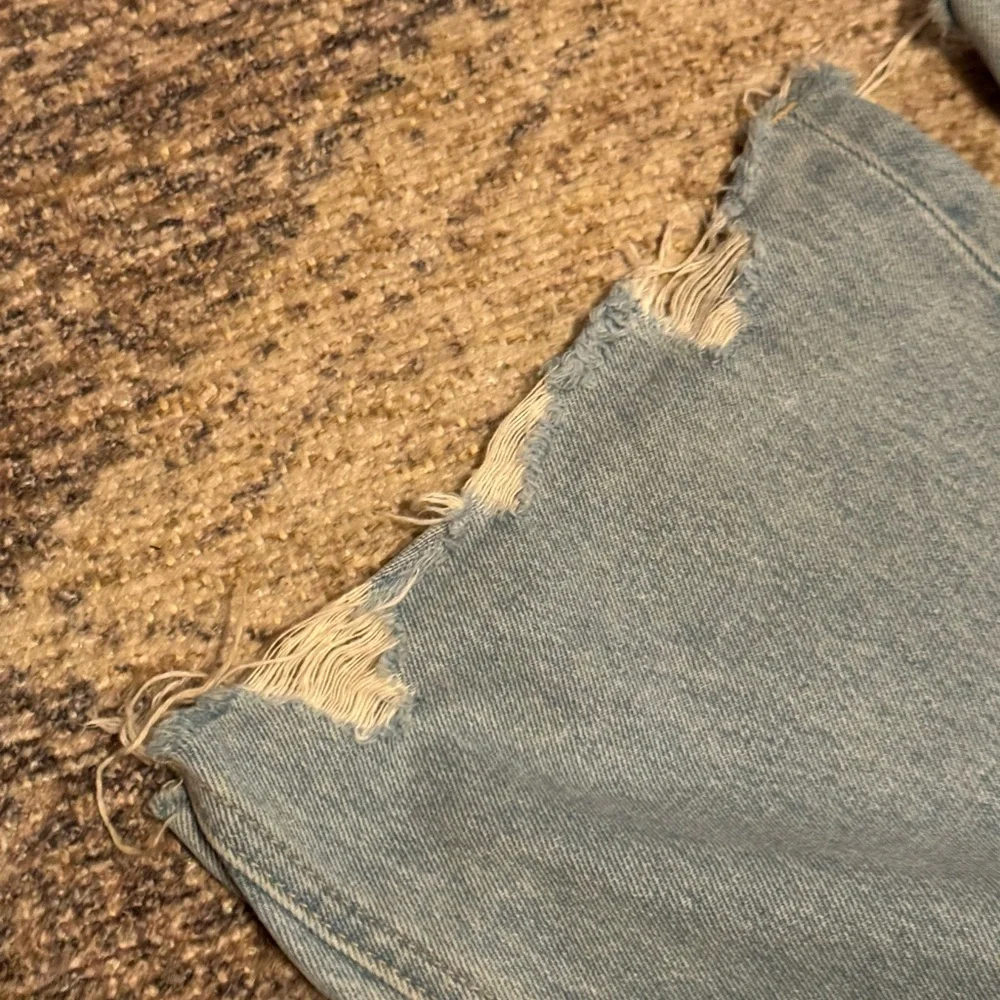 Flying Monkey Light Blue Distressed Flare Jeans - Picture 6 of 7